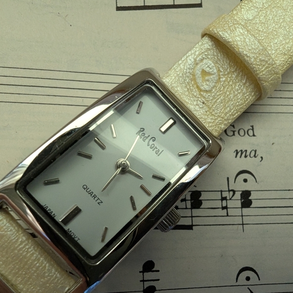 Men's Silver and Cream Watch - Picture 8 of 12
